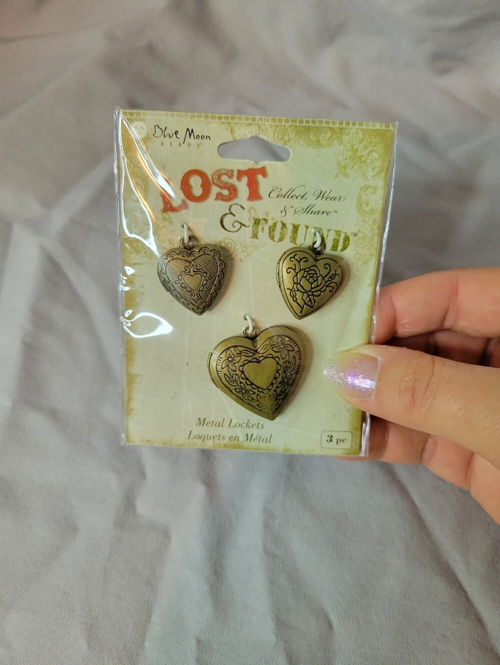 Steampunk Metal Heart Locket Charms! Never Used!
